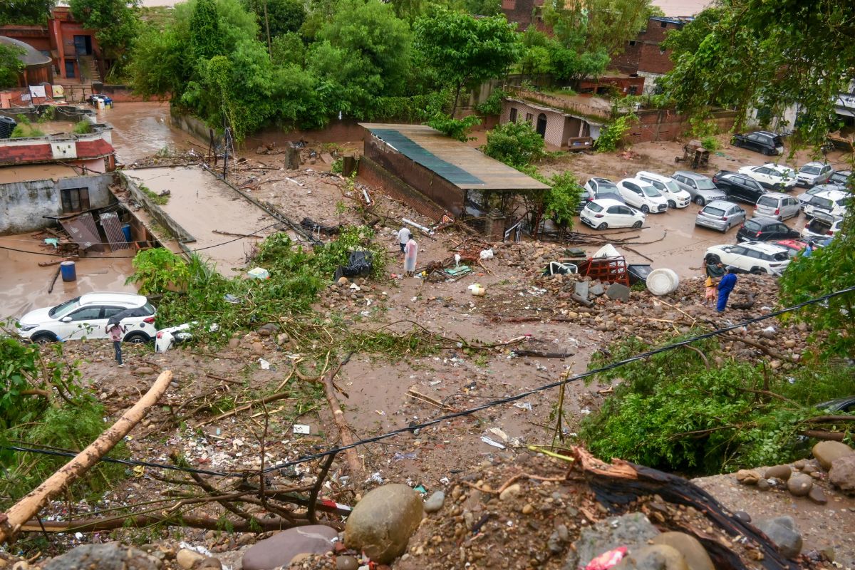 heavy rainfall in Jammu