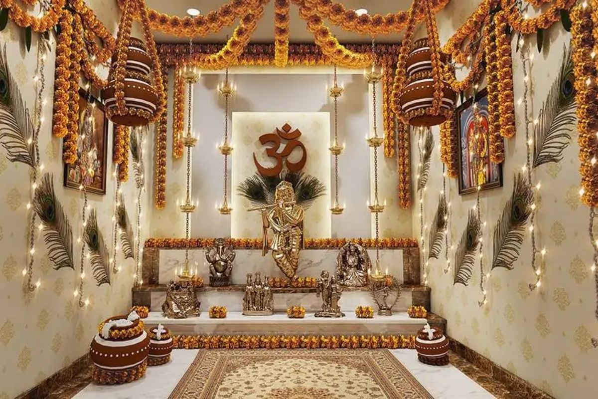 janmaashtmi unique decoration idea for vrindawan