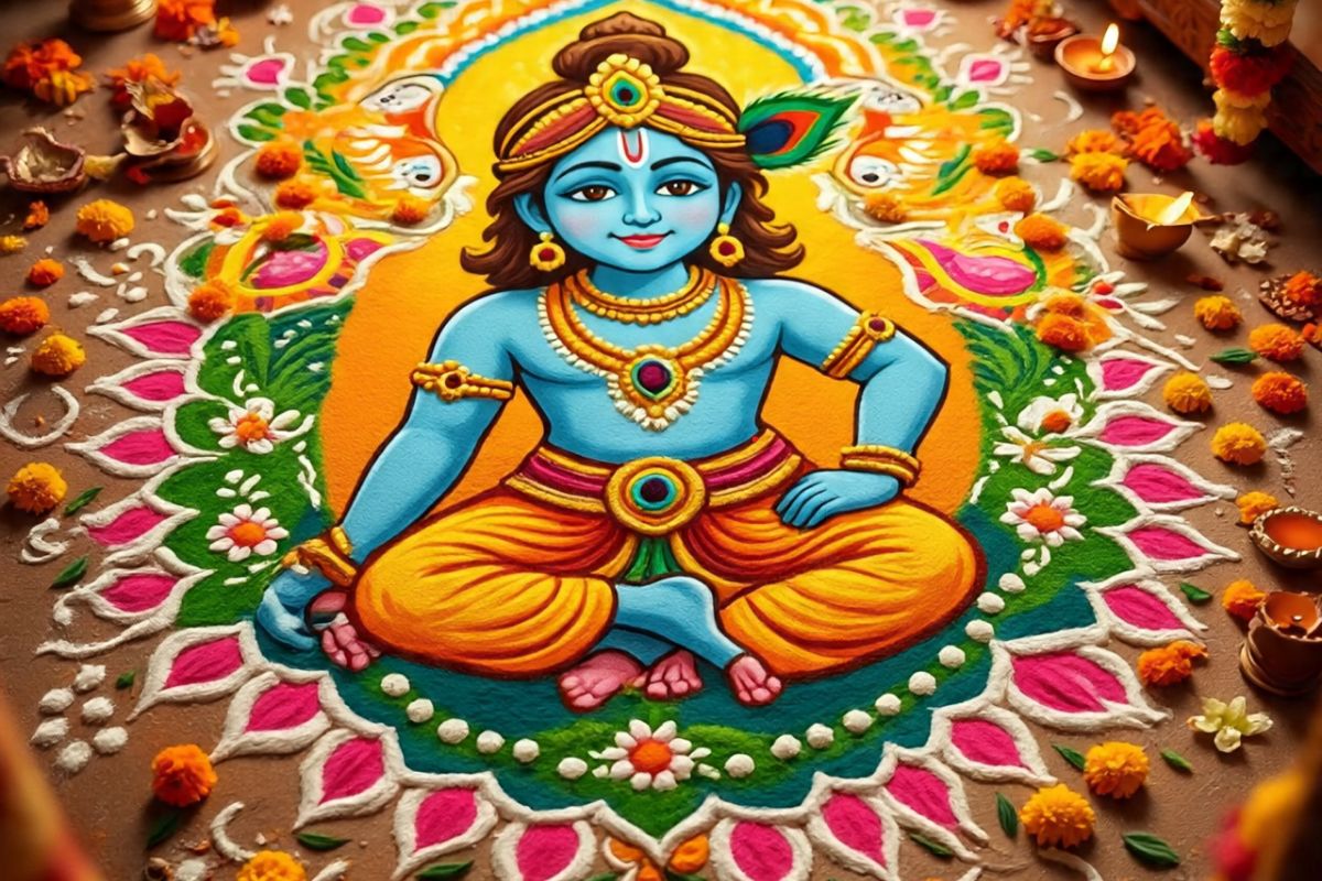 janmashtami rangoli designs