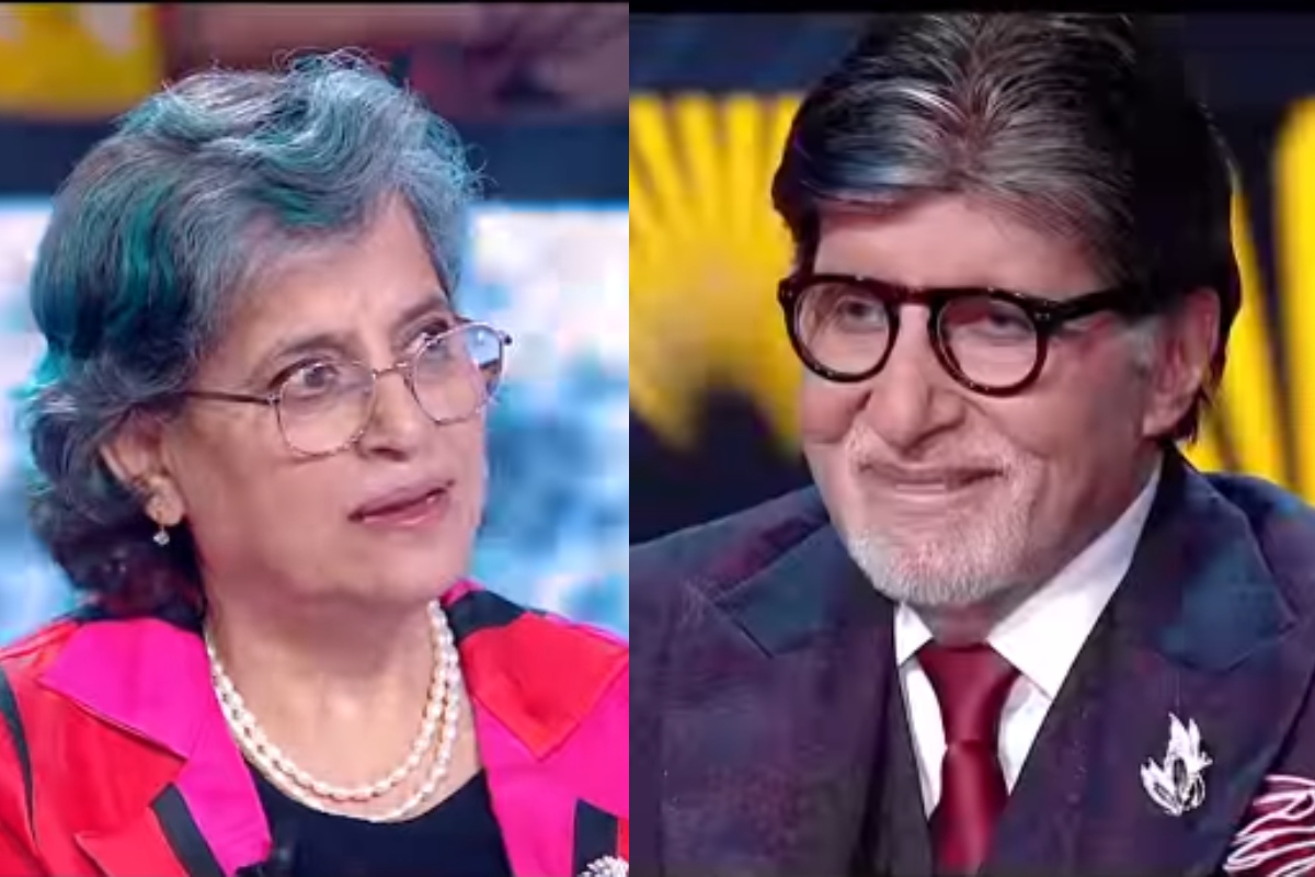 Amitabh Bachchan flirts with contestant in kbc 17
