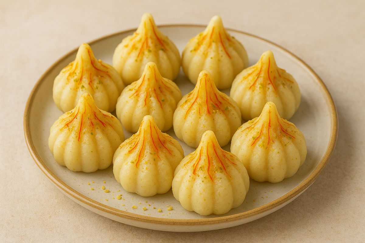 kesar malai modak recipe