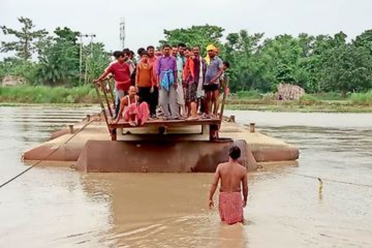 muzaffarpur flood news| Bihar Flood Alert: Bagmati river wreaks havoc in Muzaffarpur, Bihar, Chachari bridge washed away