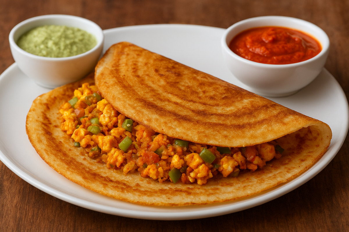 paneer stuffed dosa