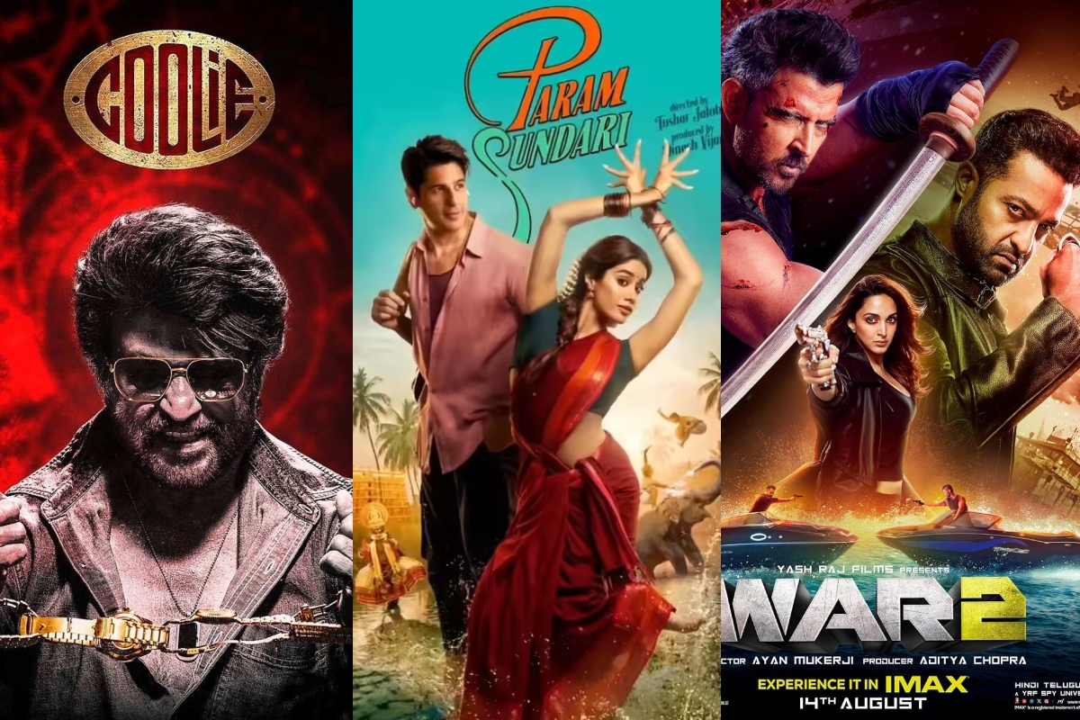 War 2 Coolie box office collection affected after Param Sundari Release