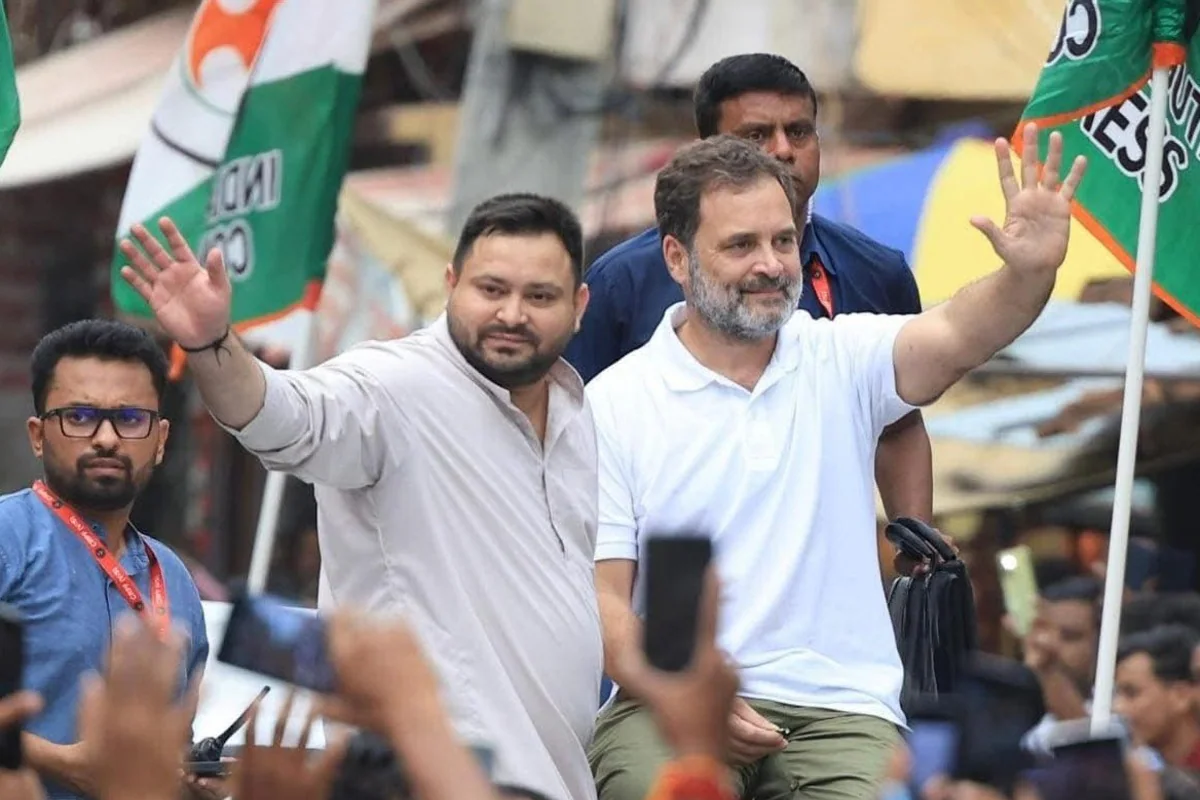 rahul gandhi and tejashwi yadav voter adhikar yatra (2)