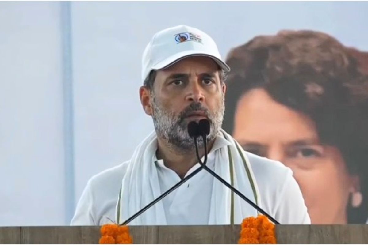 rahul gandhi muzaffarpur | Rahul Gandhi accused Amit Shah and BJP of stealing votes in Muzaffarpur