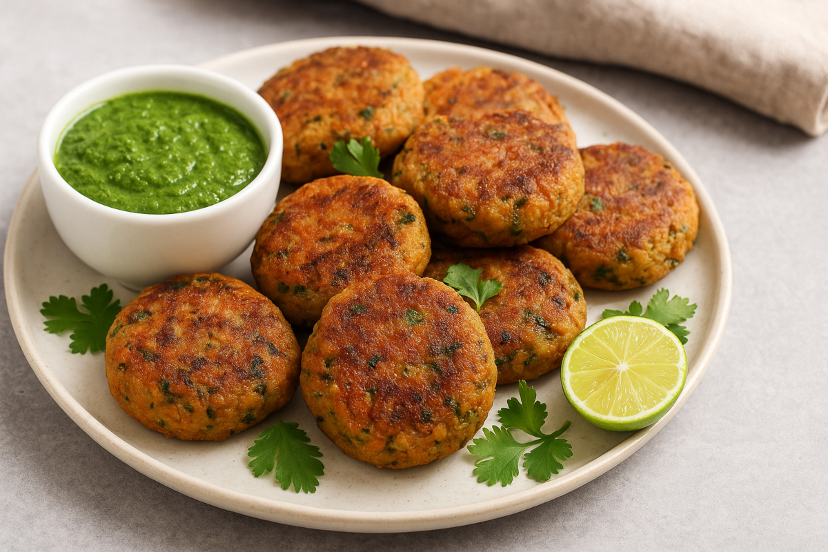 soya oats tikki recipe