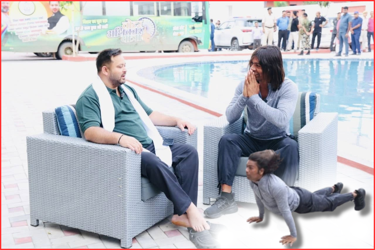 tejashwi yadav met raja yadav bihari tarjan