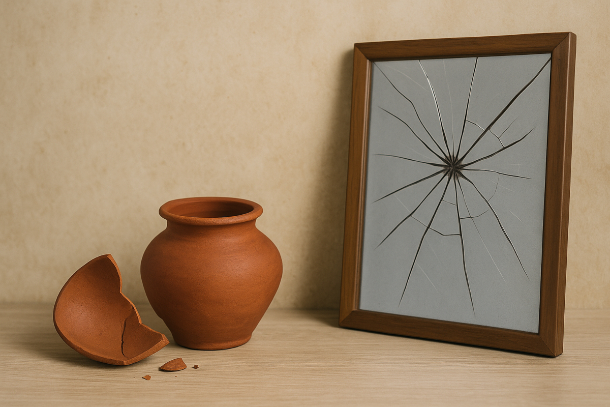 vastu tips for broken mirror and utensils