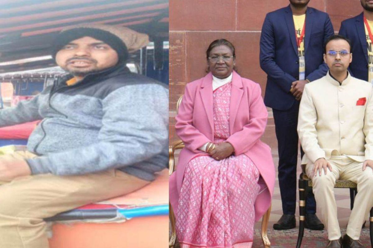 ऑटो वाले शिक्षक ने राष्ट्रपति संग खाया खाना