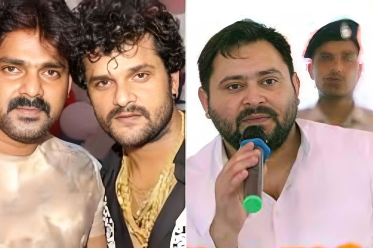 पवन के बाद खेसारी की तेजस्वी से मुलाकात