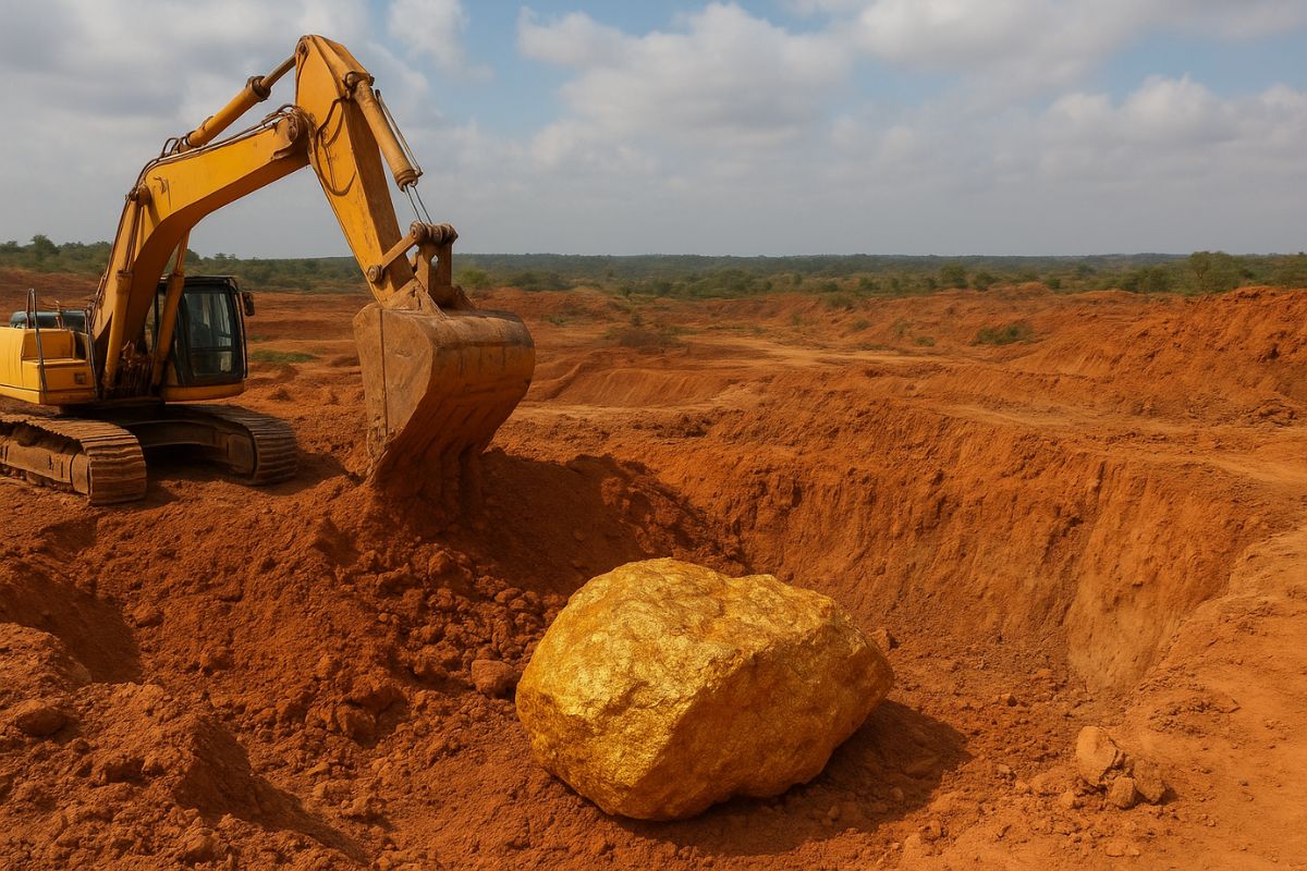 AI IMAGE OF Gold Mine Discovery