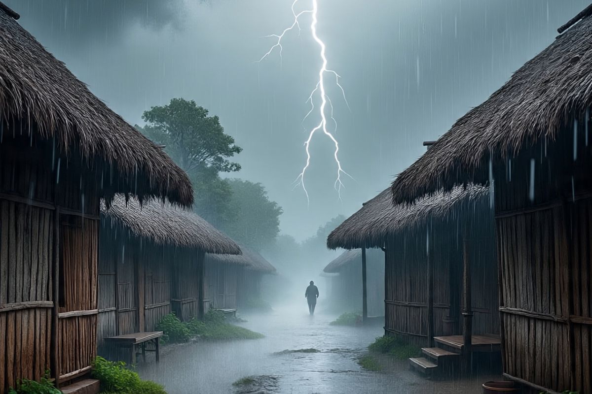 Aaj Bihar Ka Mausam Heavy rain warning along with strong winds lightning alert