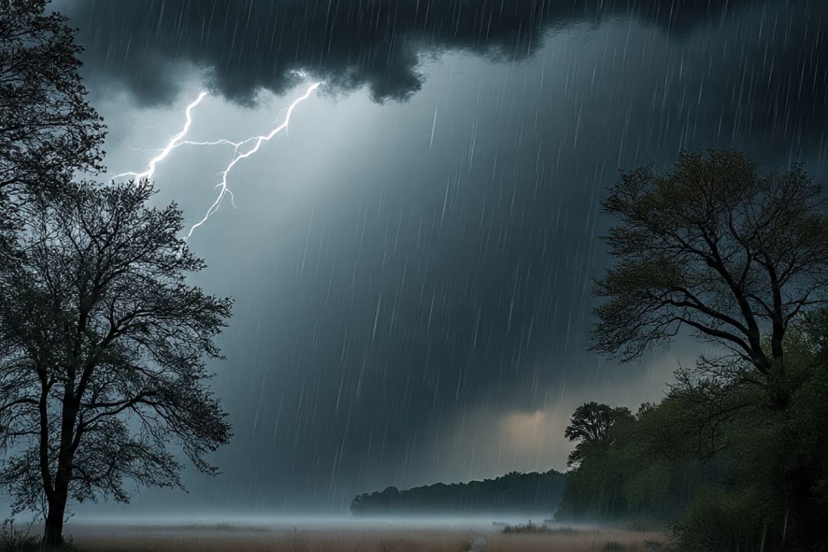 Aaj Bihar Ka Mausam Heavy rain alert warning of strong winds and thunderstorms