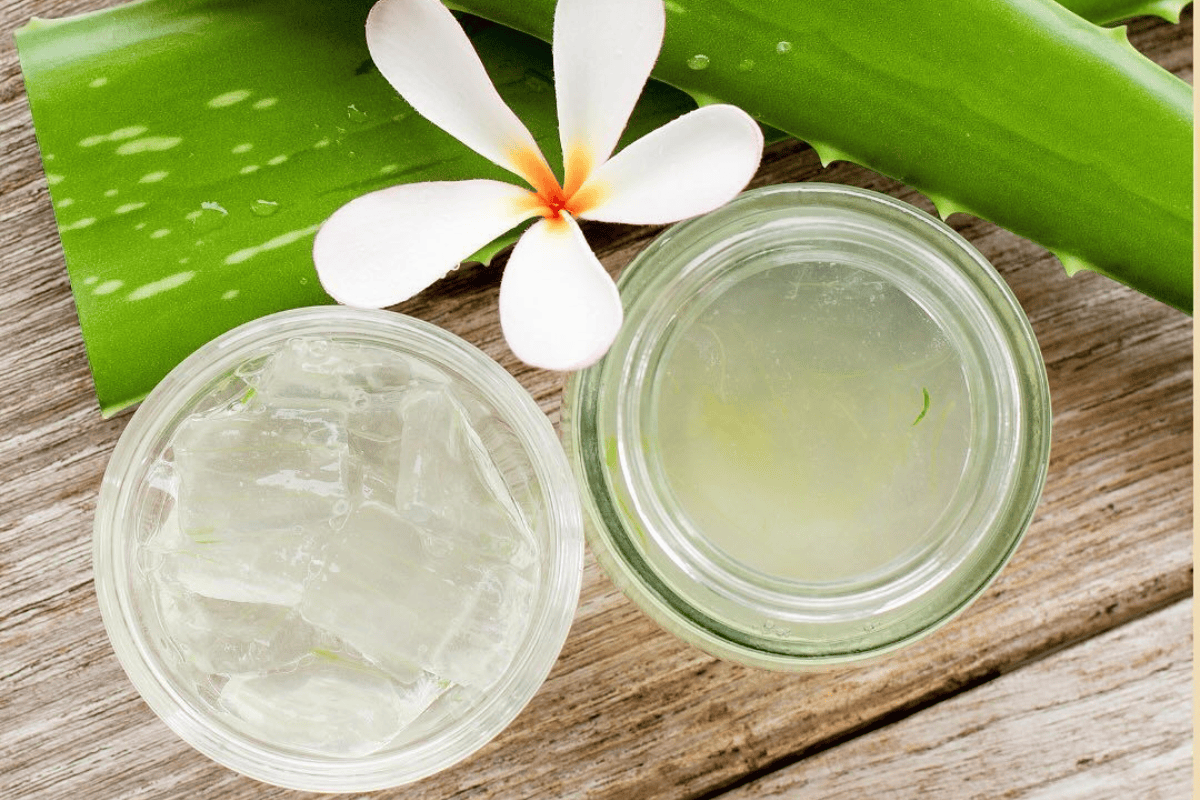 Aloe vera gel for skin and Aloe vera gel for silky and shiny hair