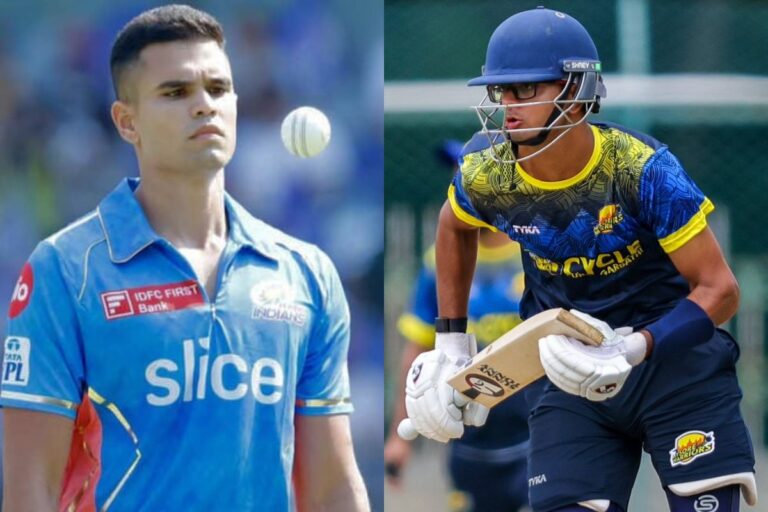 मैदान पर हुई जूनियर तेंदुलकर vs द्रविड़  भिड़ंत, समित पर भारी पड़े अर्जुन, चतुराई भरी गेंद पर बनाया शिकार
