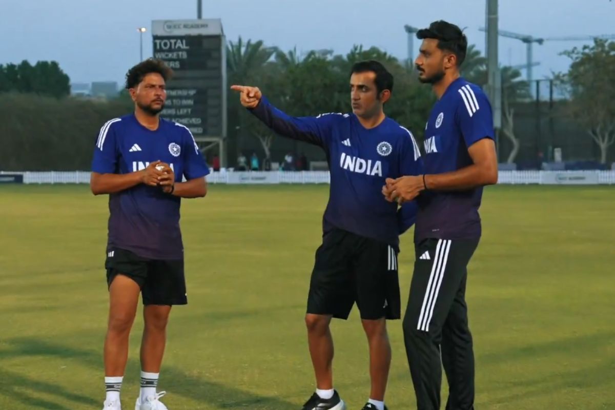 Asia Cup 2025: Gautam Gambhir with Axar and Kuldeep