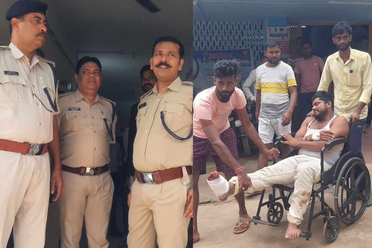 Attack On Police Sand mafia and villagers one youth got shot