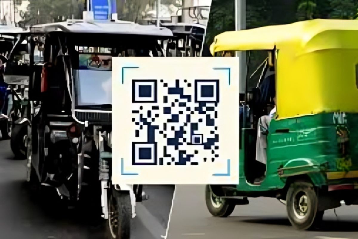 Barcode on auto