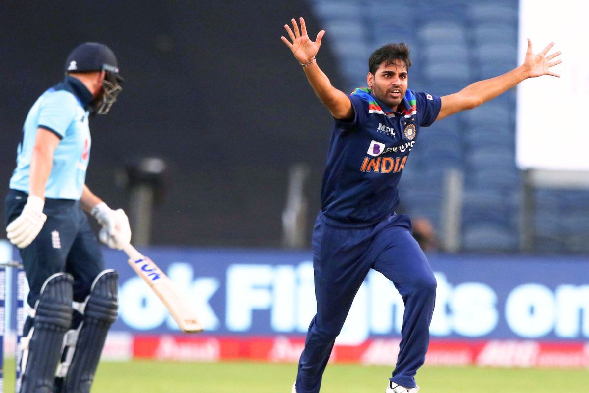 Bhuvneshwar Kumar During Match in Team India