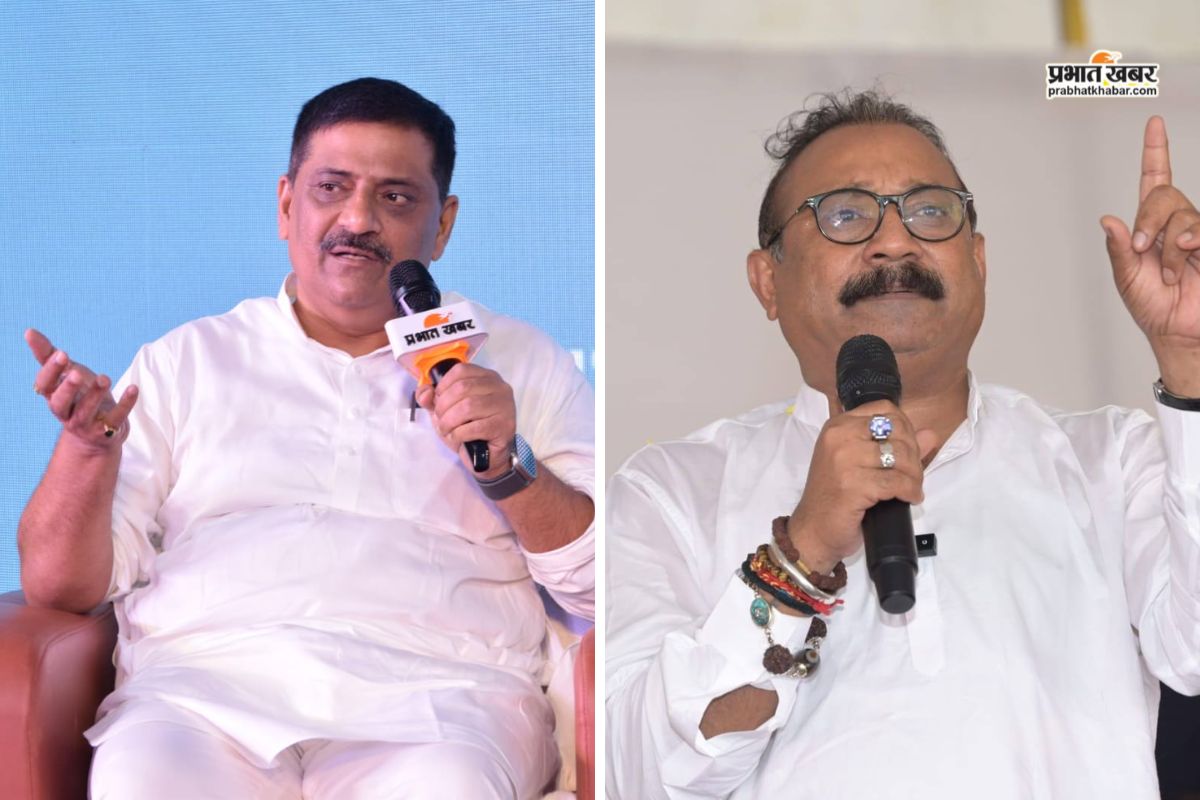 Bihar Minister Ashok Choudhary and Sanjay Jha