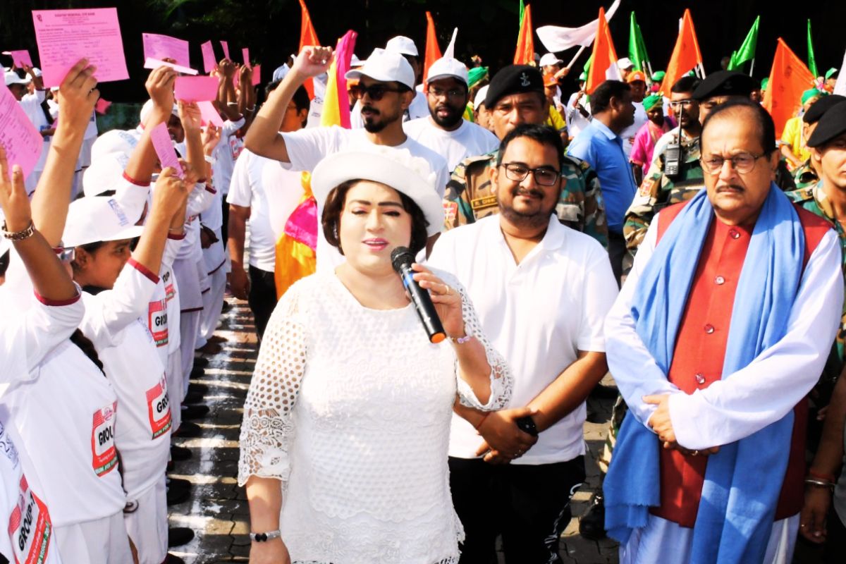 Blind Folded Run For Vision Ranchi Jharkhand News Today Dr Bharati Kashyap