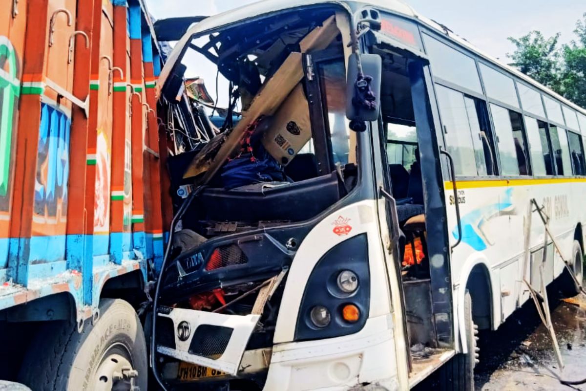 Bus-Truck Collision in Ramgarh