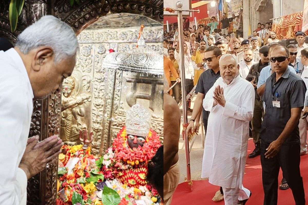 CM Nitish Kumar went to Shitala Mata Temple Choti and Badi Patan Devi