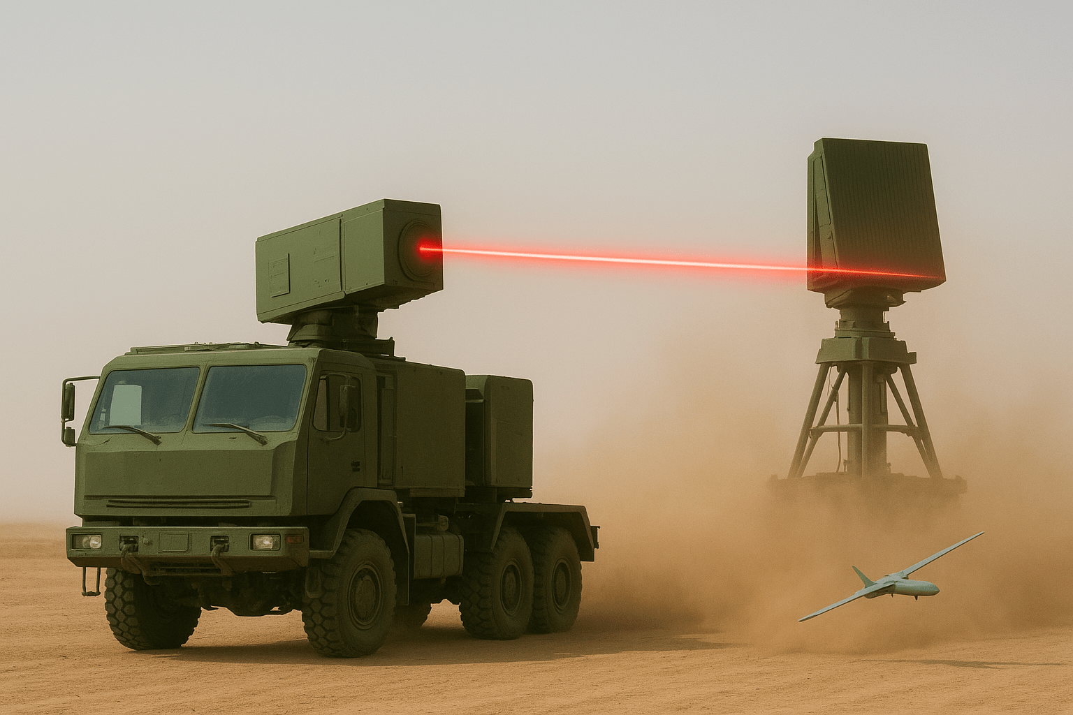 ai image of Chinese Laser Air Defense System Failed