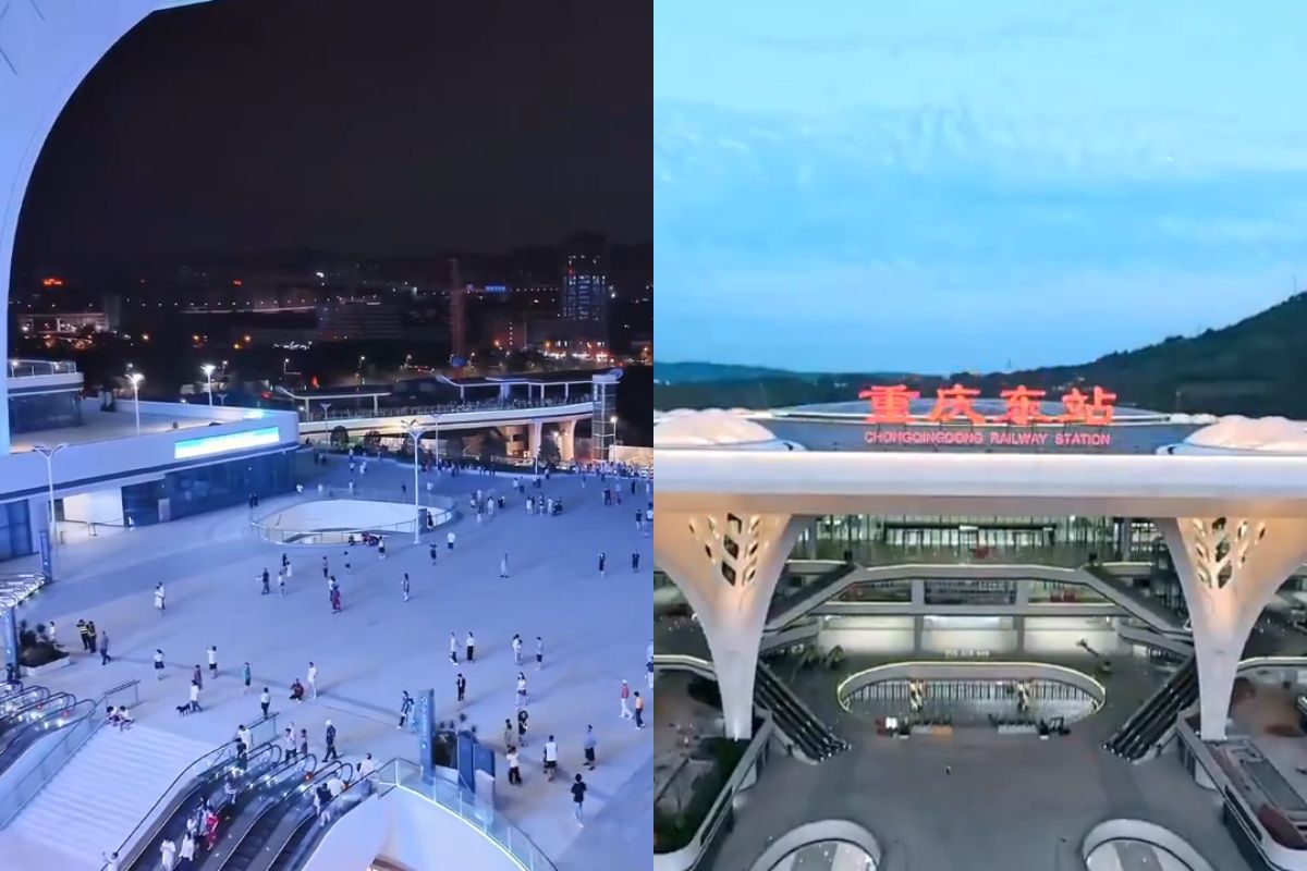China World Largest Railway Station Chongqing East