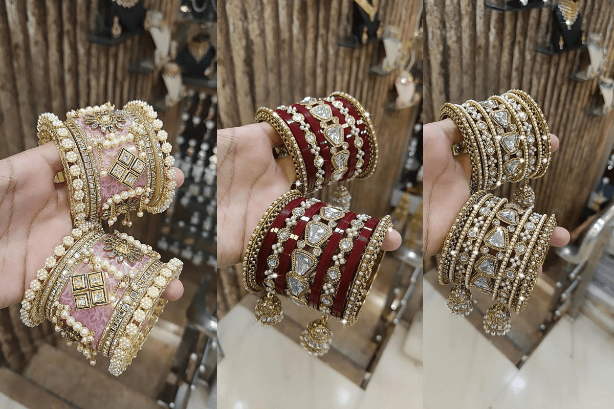 Colorful Bangles Design For Durga Pooja