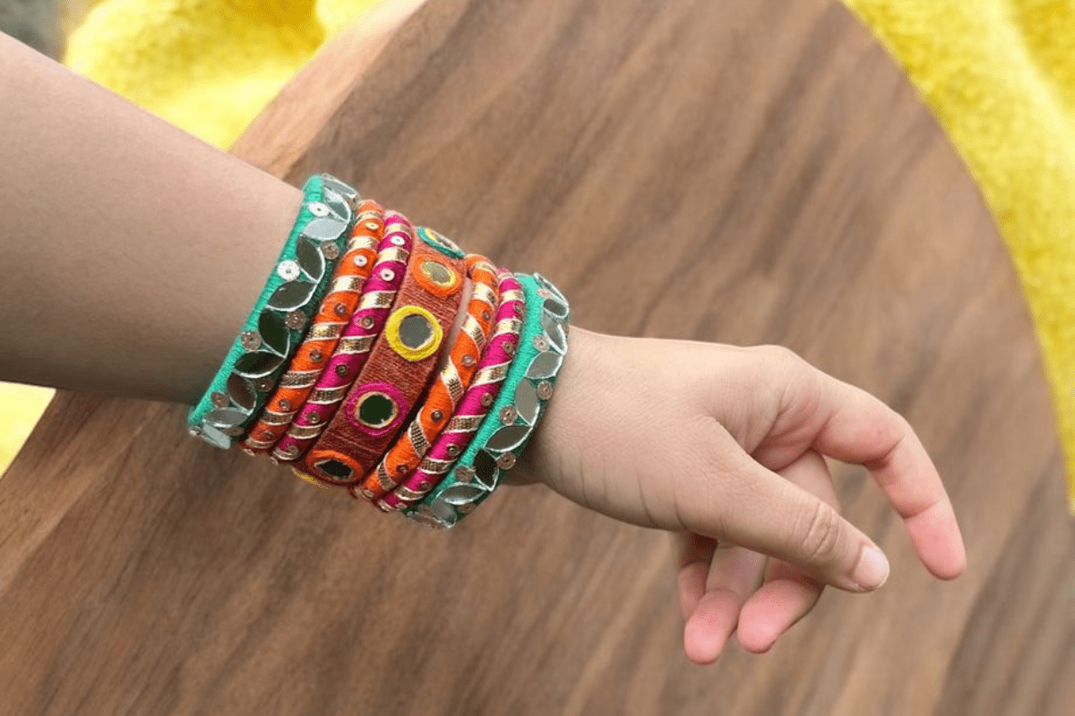 Colorful Bangles For Garba