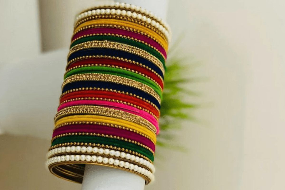 Colorful Bangles For Garba