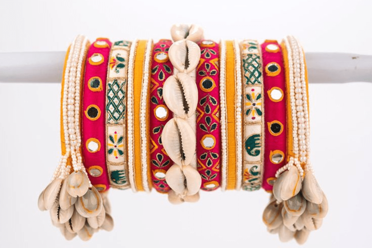 Colorful Bangles For Garba