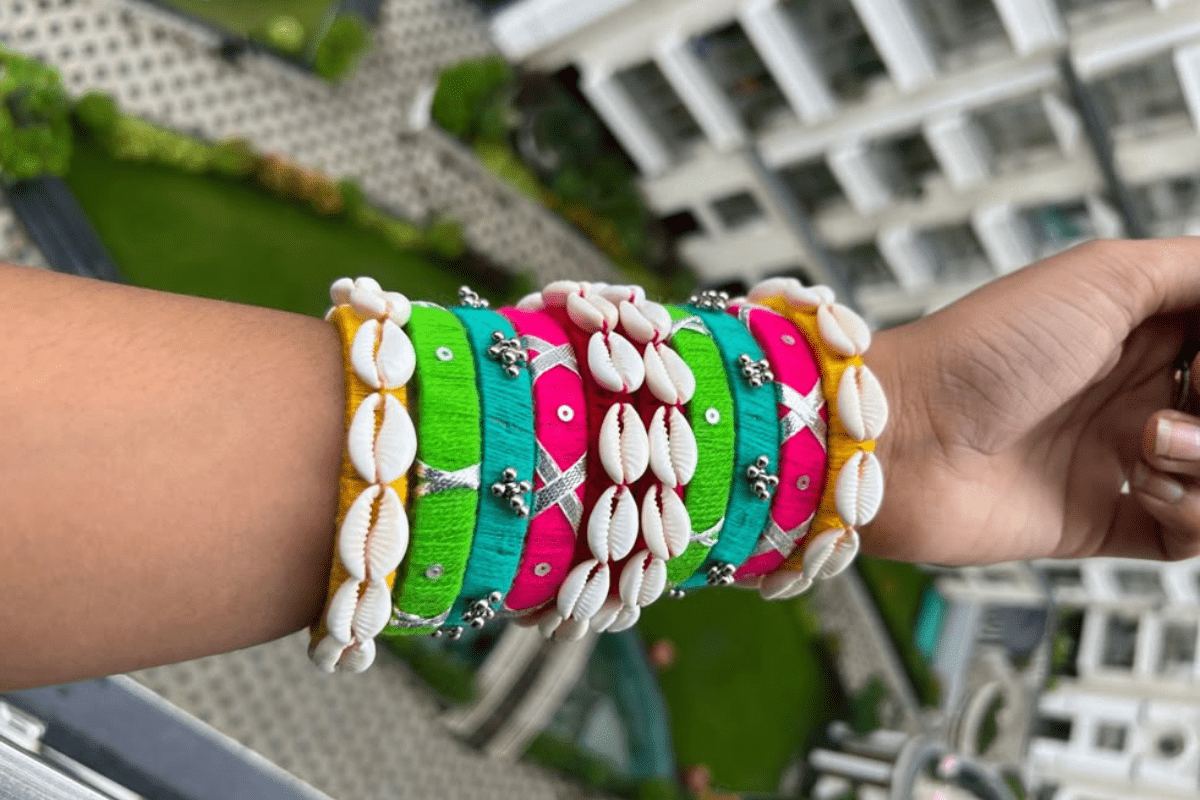 Colorful Bangles For Garba