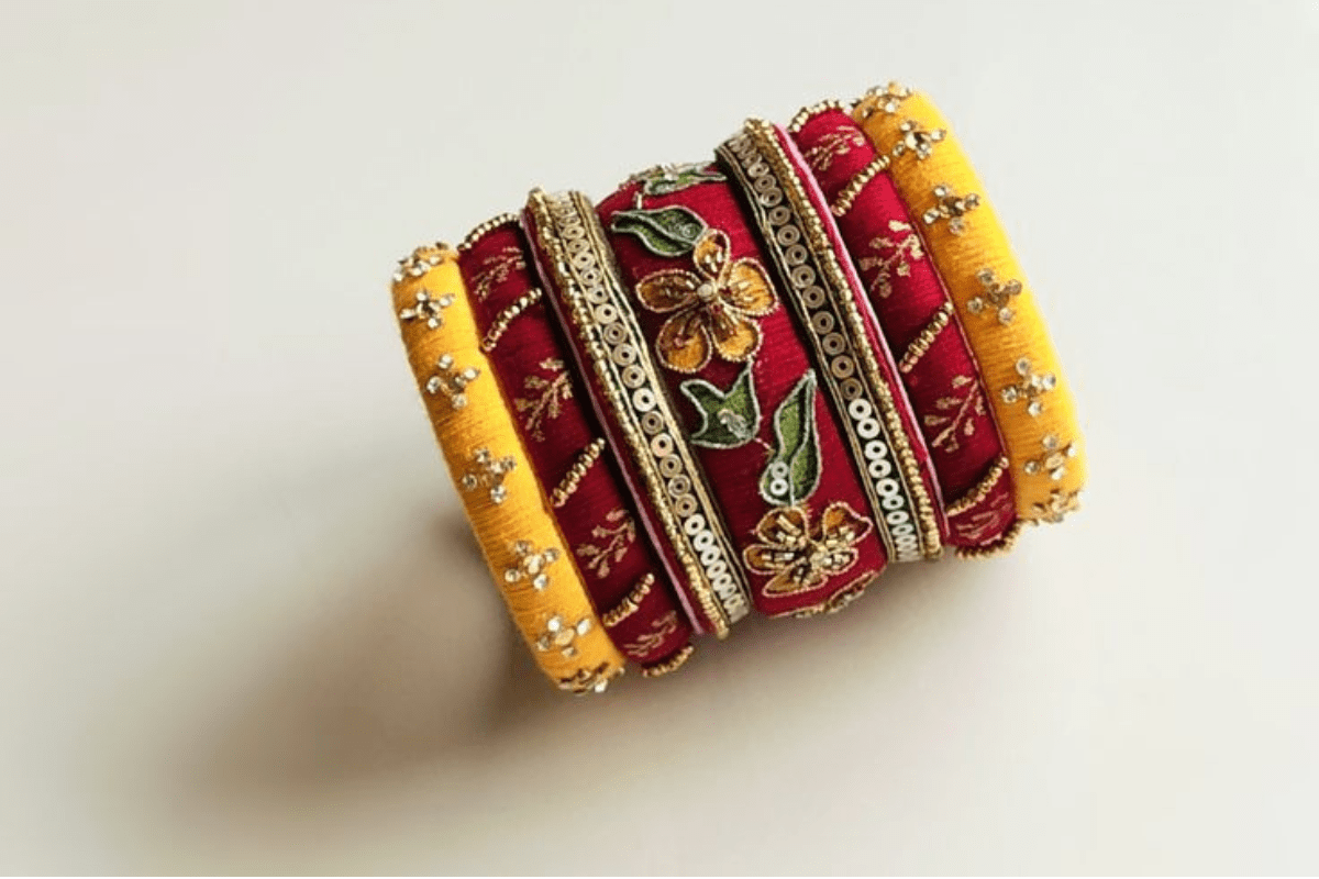 Colorful Bangles For Garba