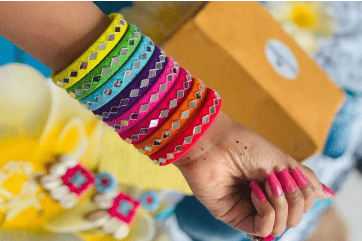Colorful Bangles For Garba