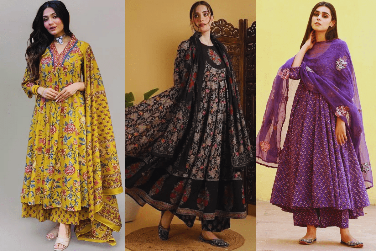 Cotton Anarkali Kurta Set