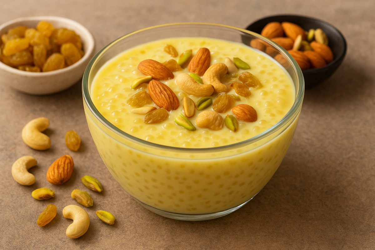 Dry Fruit Sabudana Custard