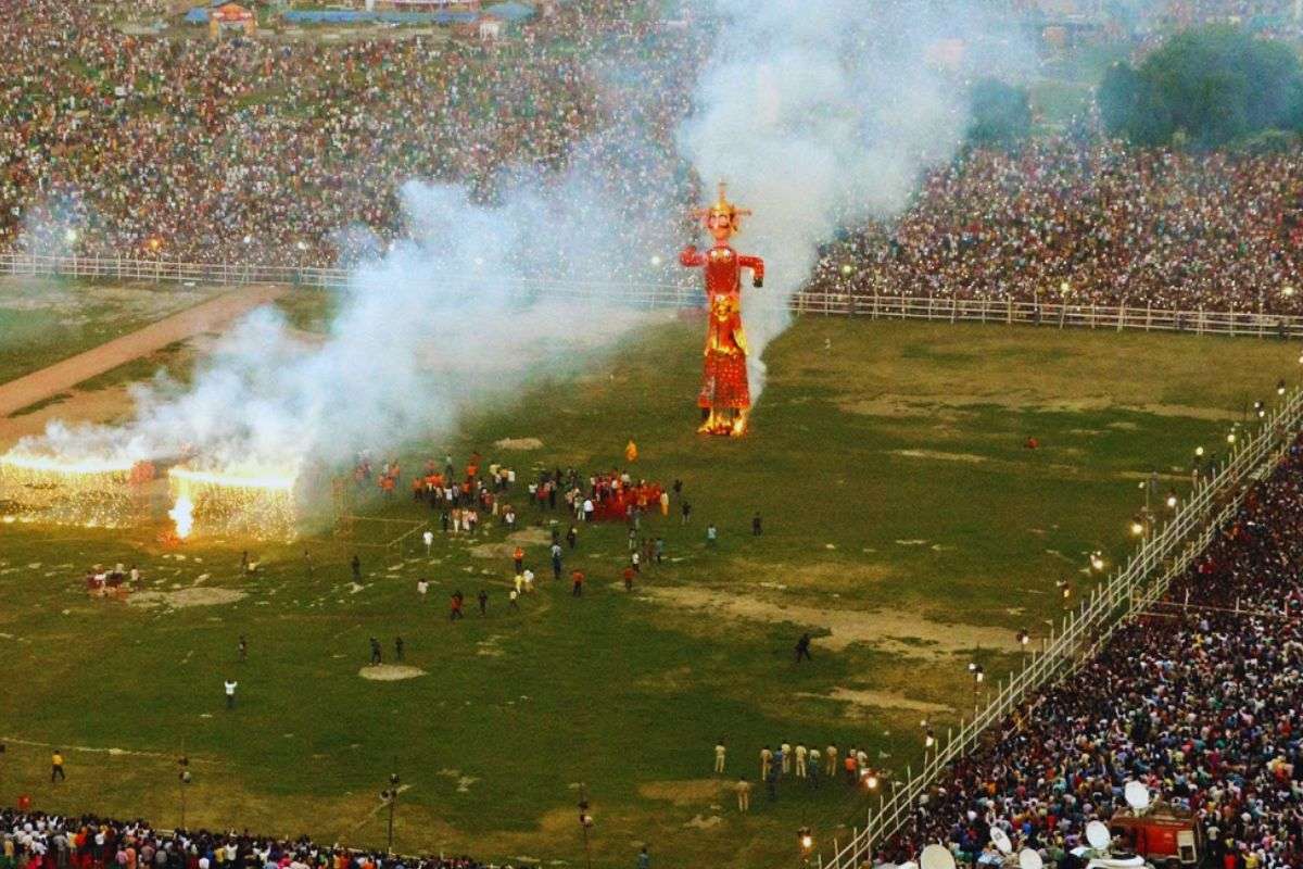 Durga Puja Bihar Arrangements at Gandhi Maidan for Vijayadashmi