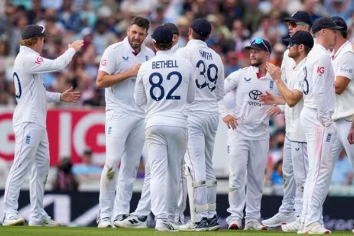 England Cricket Team During Test match Against India