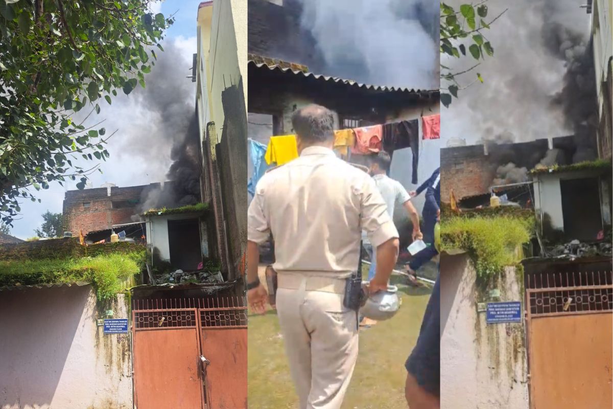 Fire near Kartik Oraon Chowk