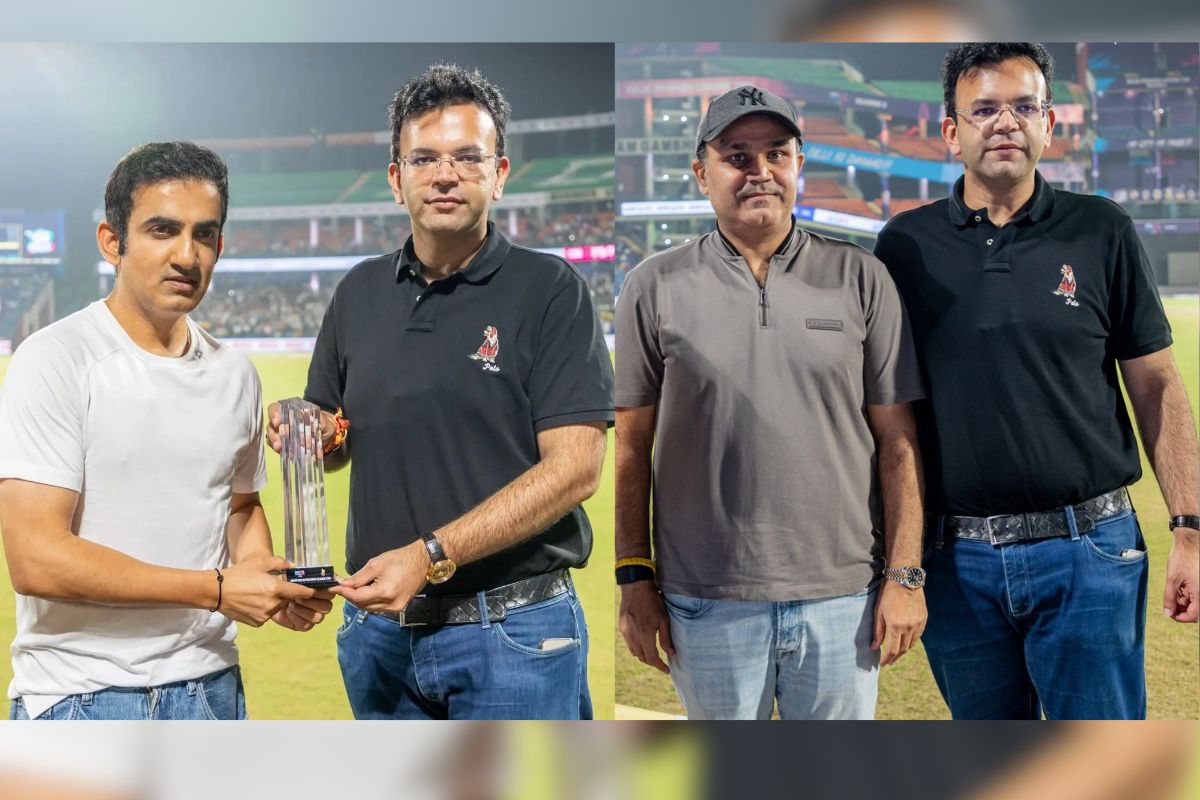 Gautam Gambhir And Virender Sehwag Felicitated By Ddca