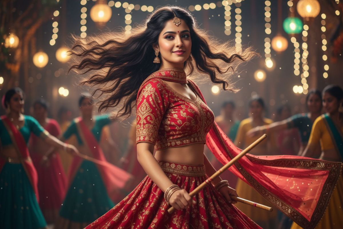 Gemini Dandiya Looks