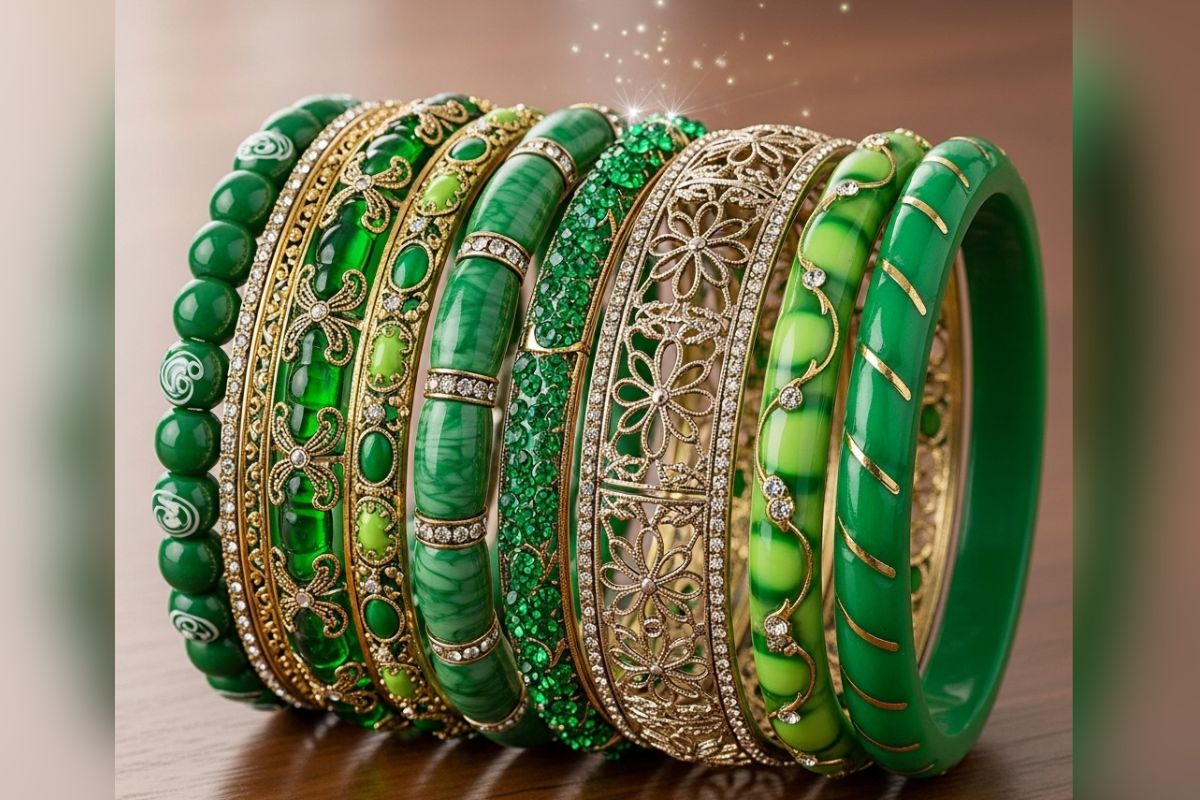 Green Bangles Design 5