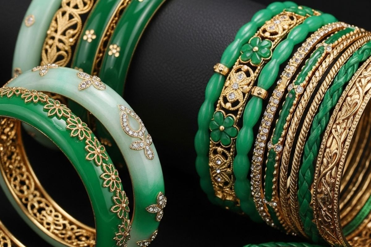 Green Bangles Design 8