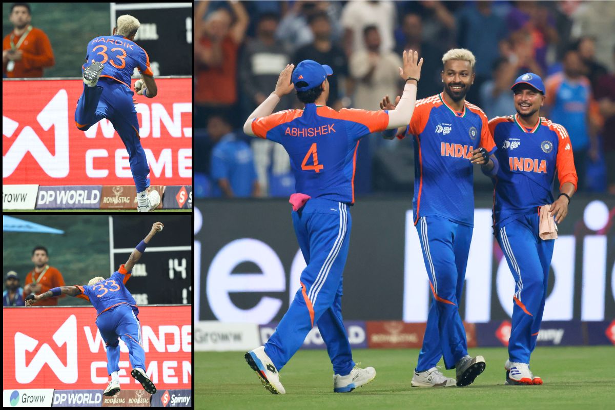 Hardik Pandya Catch in Asia Cup 2025 India vs Oman.