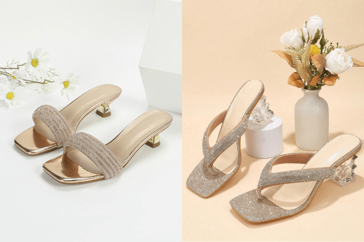 Heels For Saree Look 1