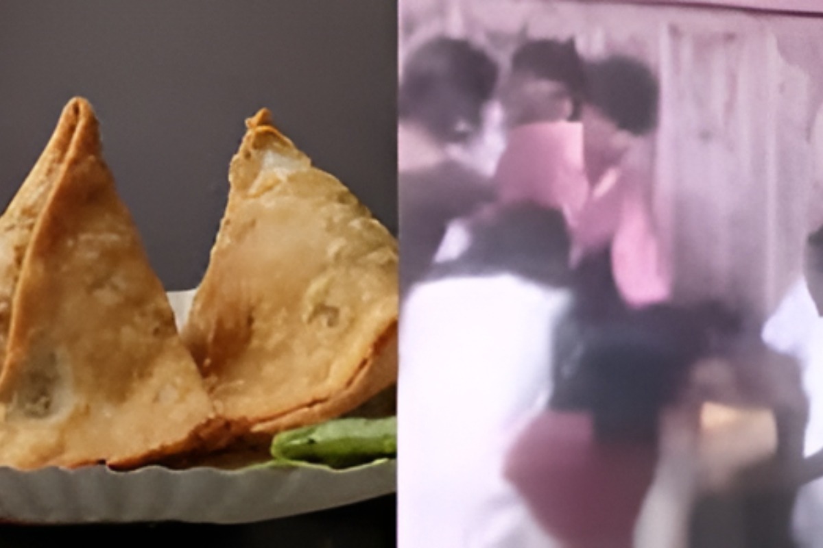 Husband Wife Samosa Fight