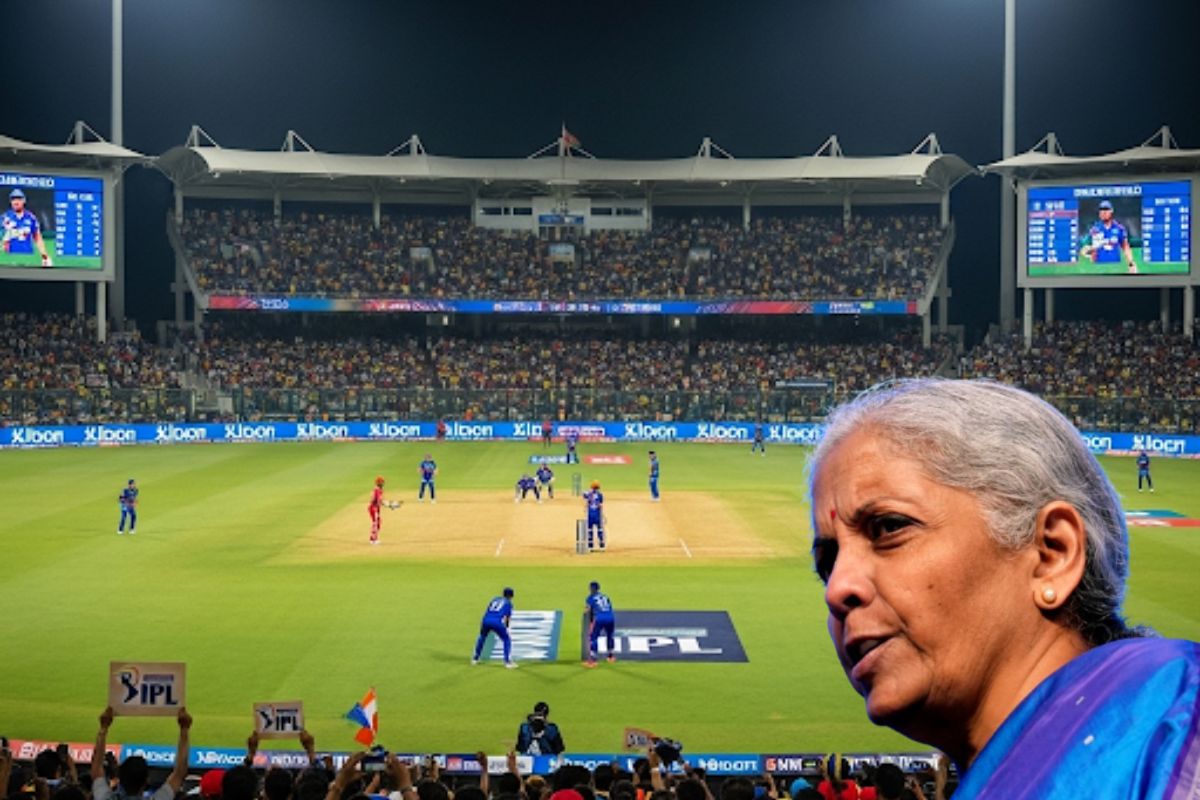IPL Match and nirmala Sitaraman picture